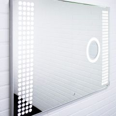 Зеркало Cosmo 100 alum (линза) с подсветкой Sansa (SCL1026Z) | фото 3
