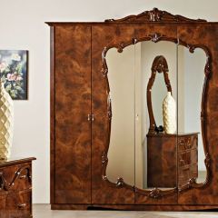 Шкаф 5-и дверный с зеркалами (20.145) Тициана (орех) | фото 2
