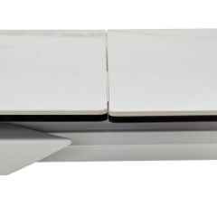 Стол CREMONA 140 HIGH GLOSS STATUARIO Белый мрамор глянцевый, керамика/ белый каркас, ®DISAUR | фото 3