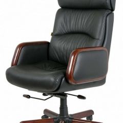 Кресло для руководителя Chairman 417 черный/орех темный, черный | фото 4