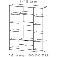ОМЕГА Шкаф 4-х створчатый (ЦРК.ОМГ.05) | фото 2