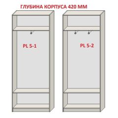 Шкаф распашной серия «ЗЕВС» (PL3/С1/PL2) | фото 8