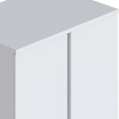 Шкаф 2 дверный Кито СБ-2309 (Белый) | фото 3