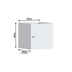 Стеллаж Кито СБ-3243 с ящиками и дверцами (Белый) | фото 3