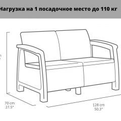 Комплект мебели Корфу Рест (Corfu Rest - without table) графит | фото 2