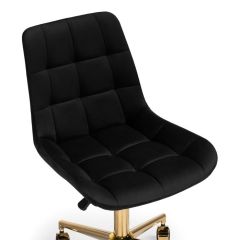 Офисное кресло Честер черный (california 999) / золото | фото 6