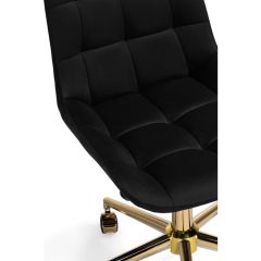 Офисное кресло Честер черный (california 999) / золото | фото 7