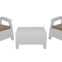 Комплект уличной мебели Yalta Premium Terrace Triple Set (Ялта) белый (+подушки под спину) | фото 6