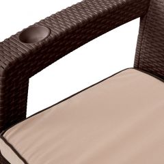 Комплект уличной мебели Yalta Premium Terrace Triple Set (Ялта) шоколадный (+подушки под спину) | фото 4