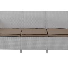 Диван Yalta Premium Sofa 3 Set (Ялта) белый (+подушки под спину) | фото 2