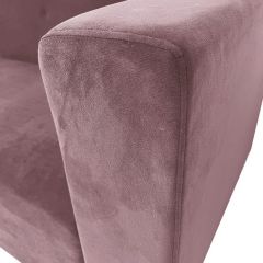 Диван Квадро Д4-ВР (велюр розовый) 1700 | фото 9