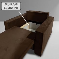 Кресло-кровать Принц КК1-ВК (велюр коричневый) | фото 6