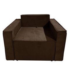Кресло-кровать Принц КК1-ВК (велюр коричневый) | фото 2