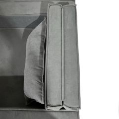 Кресло-кровать Принц КК1-ВСе (велюр серый) | фото 10