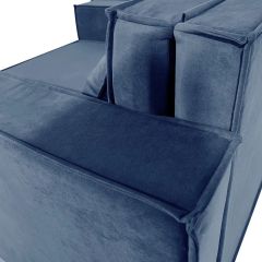 Кресло-кровать Принц КК1-ВСи (велюр синий) | фото 11