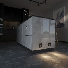 Заглушка для поста с подсветкой, без рамки Werkel черный матовый W1154608 | фото 3