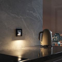 Заглушка для поста с подсветкой, без рамки Werkel серебряные W1154706 | фото 2