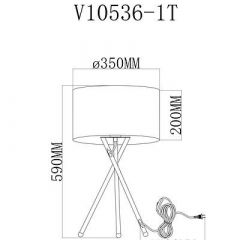 Настольная лампа декоративная Moderli Palma V10536-1T | фото 2