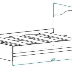 Кровать КР №2 ЛДСП (1400) Дуб Сонома | фото 2