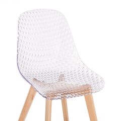 Пластиковый стул Vart clear / wood | фото 5