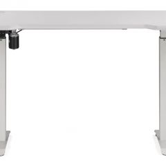 Компьютерный стол Маркос с механизмом подъема 120х75х75 белый / шагрень белая | фото 2