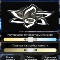 Потолочная люстра Natali Kovaltseva OLIMP HIGH-TECH LED LAMPS 82020 BLACK | фото 6