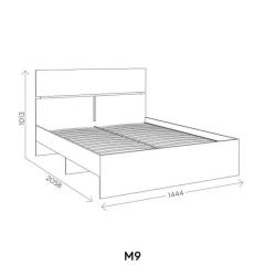 Кровать Агата М9 1400 Белый | фото 3