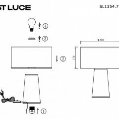 Настольная лампа декоративная ST-Luce Jackie SL1354.704.01 | фото 5