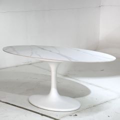 Стол AVOLA 180 MATT WHITE MARBLE SOLID CERAMIC / WHITE М-City | фото 5