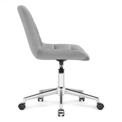 Офисное кресло Честер светло-серый / хром | фото 5