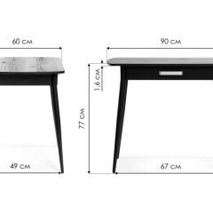 Стол деревянный Вики 90х60х77 делано / черный | фото 2