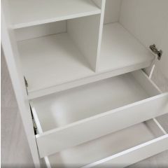 Шкаф 2-х створчатый Симпл ШК-03 (белый) | фото 6