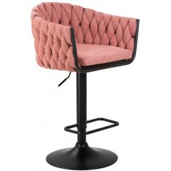 Барный стул 9690-LM Leon розовый / черный | фото 3