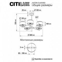 Люстра на штанге Citilux ALTON CL421253 | фото 7