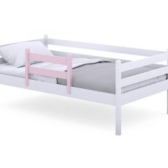 Кроватка Вики VK-1БР (800*1400) белый/борт розовый | фото 2