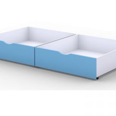 Кроватка Вики VK-11Г с ящиками ЯВ-00Г (800*1600) голубой/голубой | фото 2