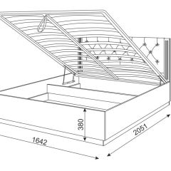 Кровать с подъемным механизмом М25 Тиффани | фото 3