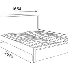 Кровать 1.6 Беатрис М07 Стандарт с ортопедическим основанием (Орех гепланкт) | фото 2