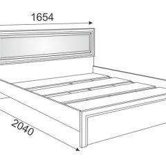Кровать 1.6 Беатрис М09 с мягкой спинкой и настилом (Орех гепланкт) | фото 2