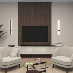 DK5012-BK Бра 800 мм, 3000К, IP20, 7 Вт, черный, алюминий | фото 5