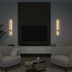 DK5012-BK Бра 800 мм, 3000К, IP20, 7 Вт, черный, алюминий | фото 6
