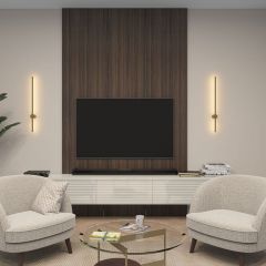 DK5012-SG Бра 800 мм, 3000К, IP20,7 Вт, матовое золото | фото 5