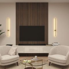 DK5014-SG Бра 1000 мм, 3000К, IP20, 12 Вт, матовое золото | фото 5