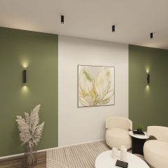 DK5022-BK Настенный светильник, IP20, до 15 Вт, LED, 2xGU10, черный, алюминий | фото 5