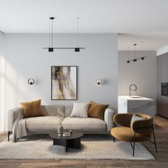 DK5060-BK Бра ORBIT, IP20, 3000К, LED, 10 Вт, черный матовый, алюминий | фото 6