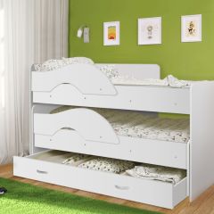Кровать выкатная Радуга 800*1600 (Матрешка) Белый | фото 27