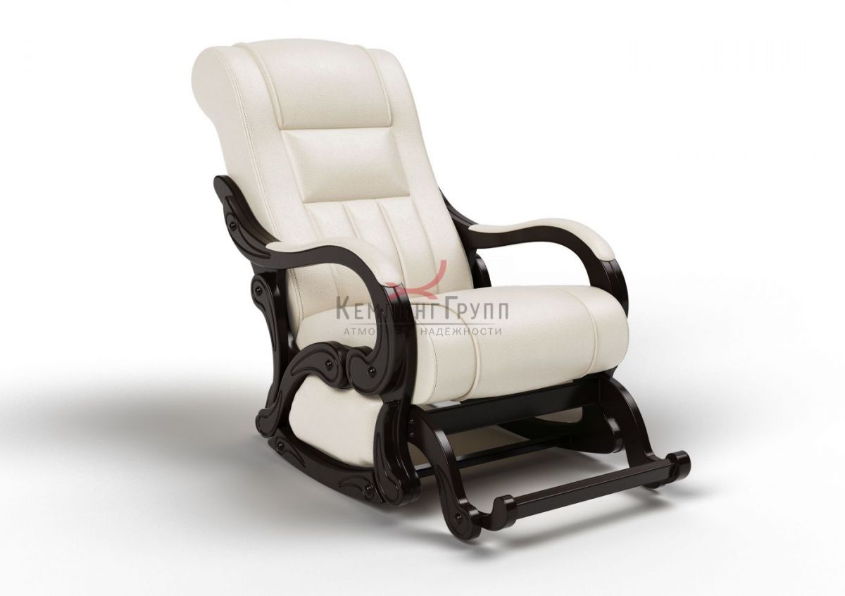 Кресло маятниковое Родос Маятник 17-К-КР (экокожа) КРЕМ | фото 2