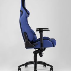 Игровое кресло компьютерное TopChairs Racer Premium синее геймерское | фото 4