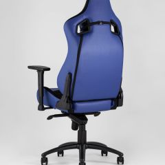 Игровое кресло компьютерное TopChairs Racer Premium синее геймерское | фото 5