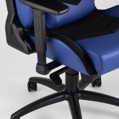 Игровое кресло компьютерное TopChairs Racer Premium синее геймерское | фото 8